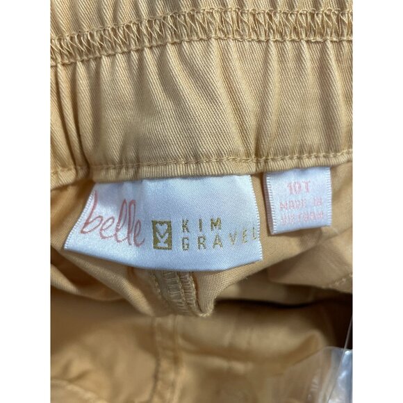 Belle by Kim Gravel Tall Utility Stretch Cropped Cargo Pant 10 Safari Tan NEW - Picture 4 of 7
